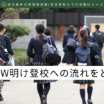 GW明け登校への流れをどう作るか-記事の見出し画像